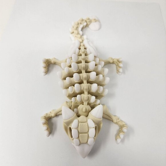 Ankylosaurus Dinosaur Skeleton 3D Printed Articulated Flexi Factory Fig 9" x 3" - Picture 6 of 7